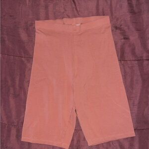 H&M Coral Biker Shorts